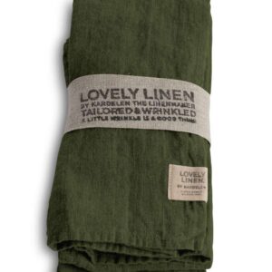 LOVELY SERVIETTER 45X45 CM JEEP GREEN 4-PK LOVELY LINEN