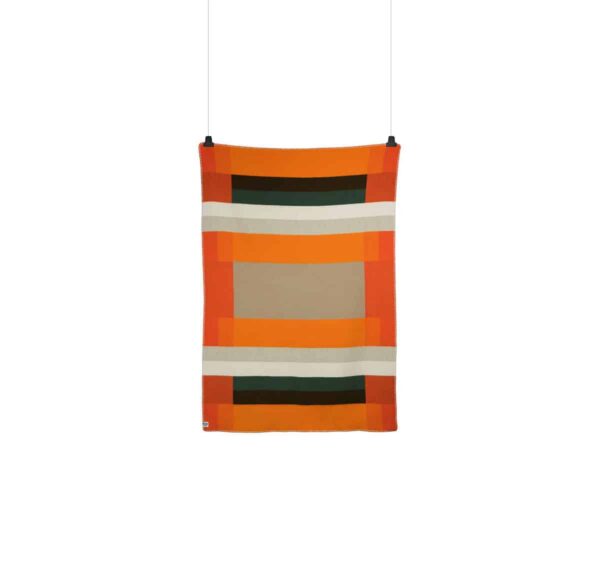 Ullpledd 135x200cm, Mikkel Orange