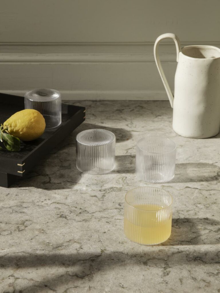 Ripple Klar 4pk, Vannglass Lave