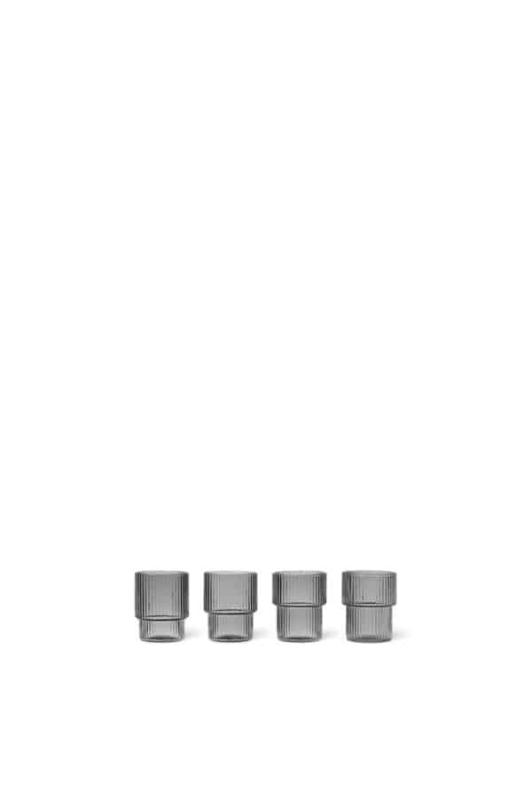 Ripple Sotet 4pk, Vannglass Små