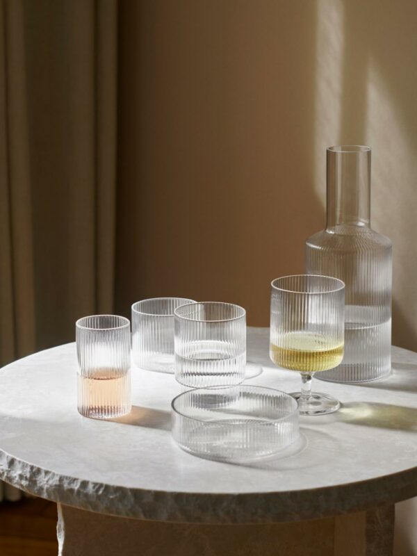 Ripple Klar 4pk, Vannglass Smale