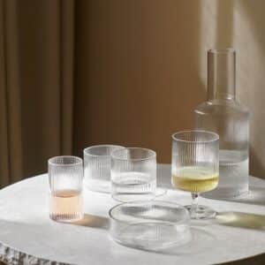 Ripple Klar 4pk, Vannglass Smale