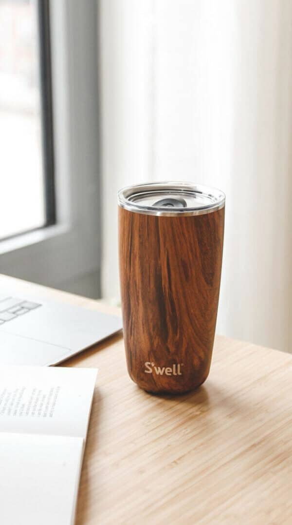 Tumbler med lokk 5,3liter, Teakwood