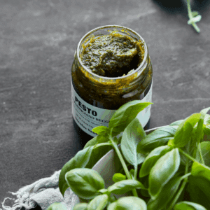 Pesto, basilikum & Parmesan 135g