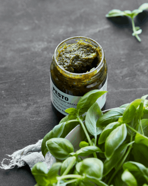 Pesto, basilikum & Parmesan 135g
