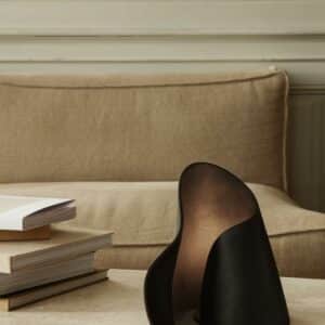 Bordlampe Oyster, Sort