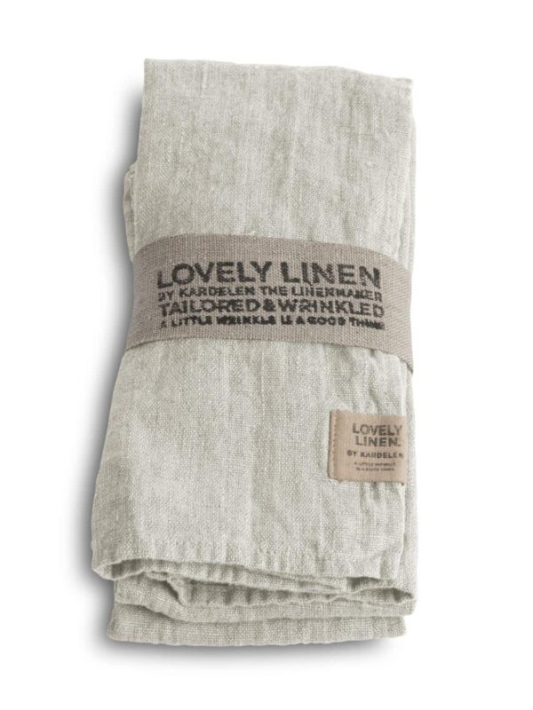 LOVELY SERVIETTER 45X45 CM LYS GRÅ 4-PK.