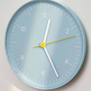 WALL CLOCK VEGGKLOKKE BLÅ HAY