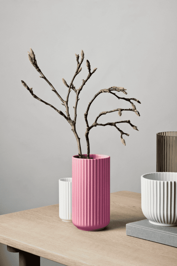 VASE PURPLE PORSELEN 20,5CM