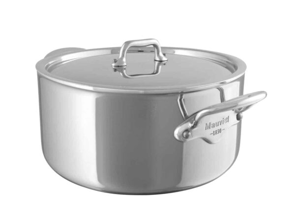 COOK STYLE GRYTE MED STÅLLOKK STÅL 5,8 LITER Ø24CM MAUVIEL