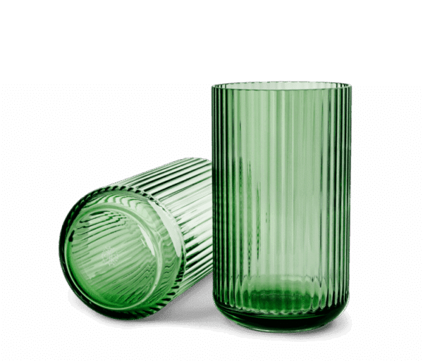 VASE GLASS 25CM COPH GREEN