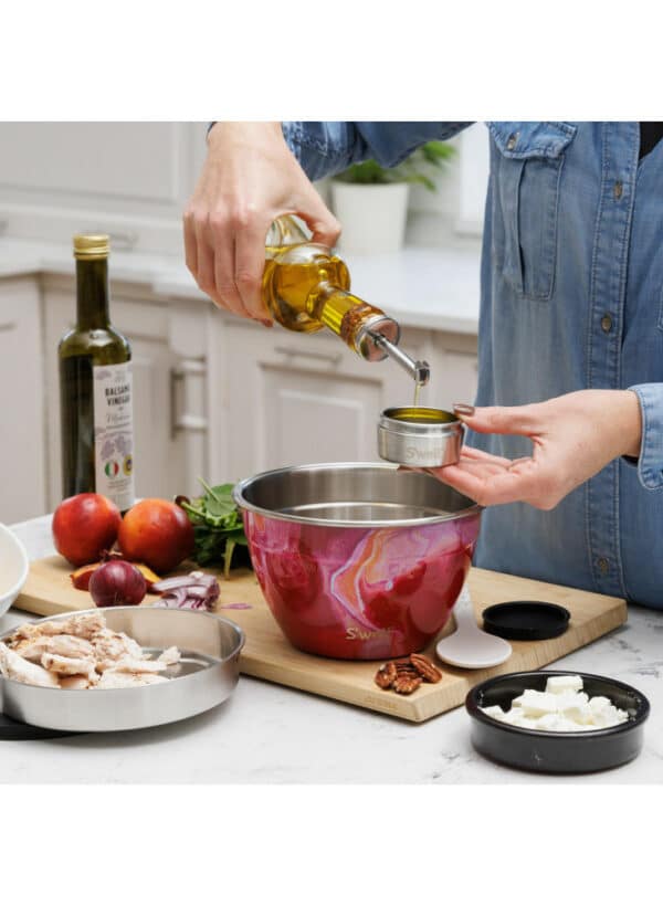 Salatbolle sett 1,9L, Rose Agate