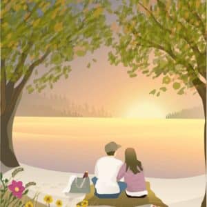 POSTER PEACFUL MOMENT 30X40 CM VISSEVASSE