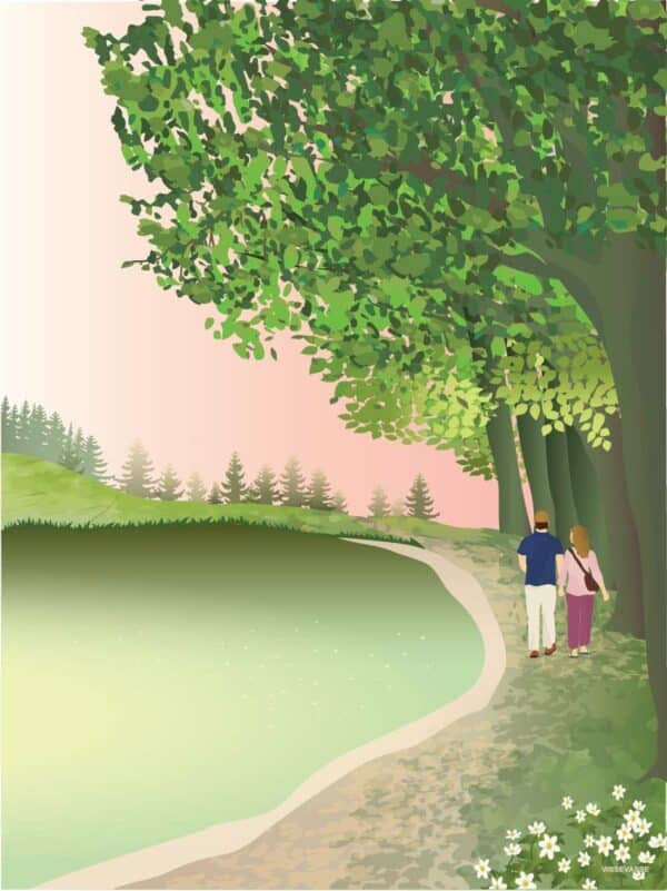 POSTER WALKING TOGETHER 30X40 CM VISSEVASSE
