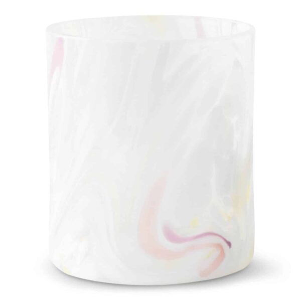 SWIRL DRIKKEGLASS LYKT HVIT MAGNOR GLASSVERK