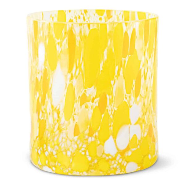 SWIRL DRIKKEGLASS LYKT GUL MAGNOR GLASSVERK