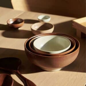 Midi Japandi Bollesett 3stk, Brun/Beige