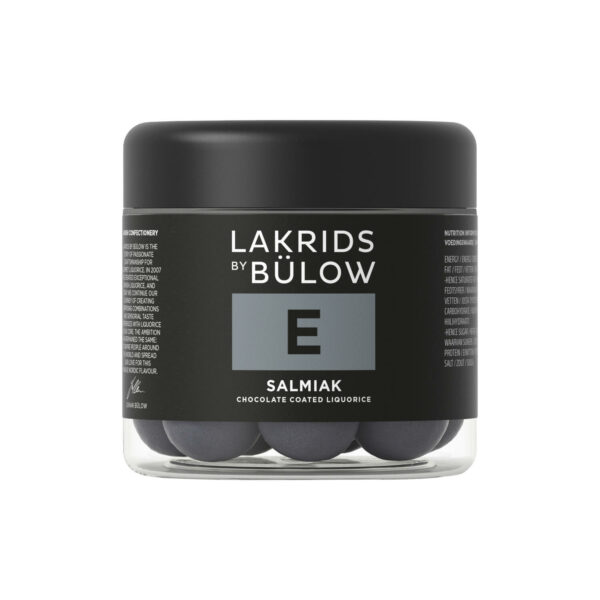 E - Salmiak Lakris med sjokolade 125 gr