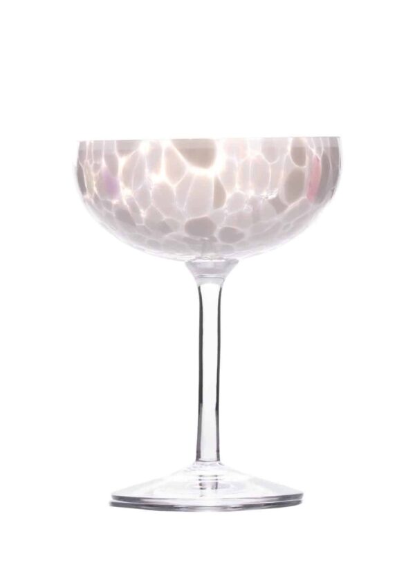 SWIRL CHAMPAGNEGLASS HVIT MAGNOR GLASSVERK