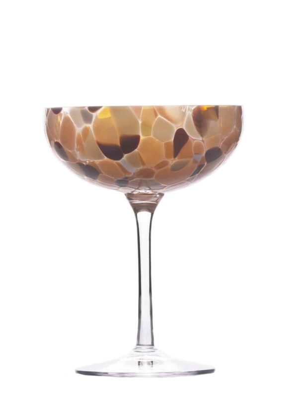 SWIRL CHAMPAGNEGLASS BRUN MAGNOR GLASSVERK