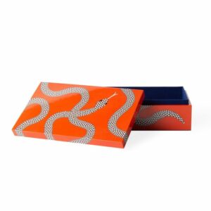 Eden boks, liten orange med slanger