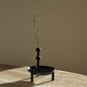 Stoff Nagel Vase, Sort