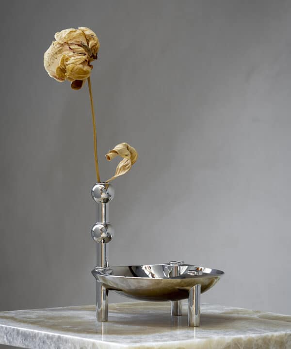 Stoff Nagel Vase, Krom