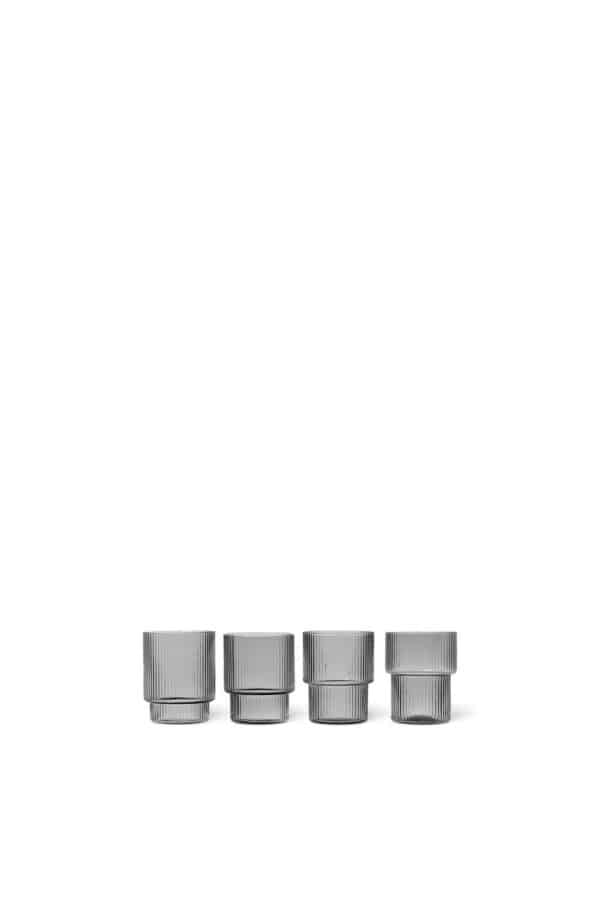 Ripple Sotet 4pk, vannglass