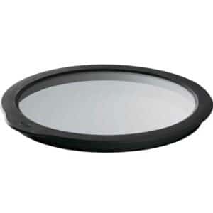 Glasslokk Dia 28 cm Klar/Svart