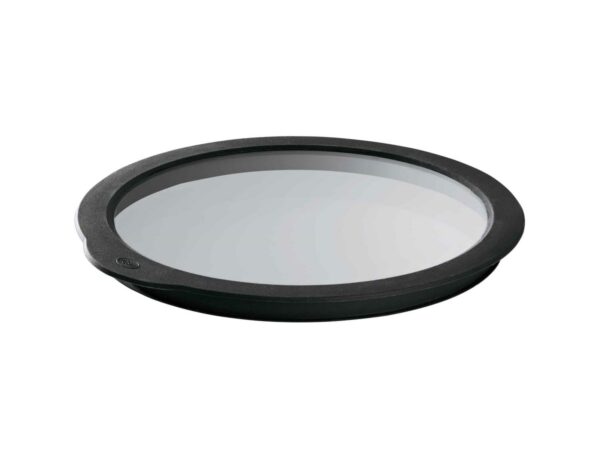 Glasslokk Dia 28 cm Klar/Svart