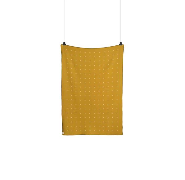 Ullpledd 135x200cm, Pastille Sun Yellow