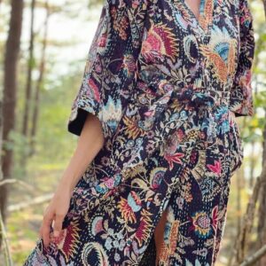 KANTHA KIMONO - INKA SVART
