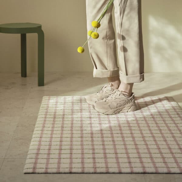 Grid Lime Dørmatte 60X85cm