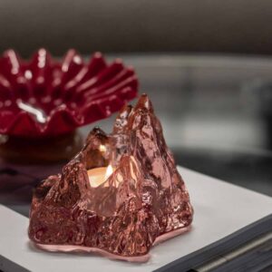 THE ROCK VOTIVE PINK