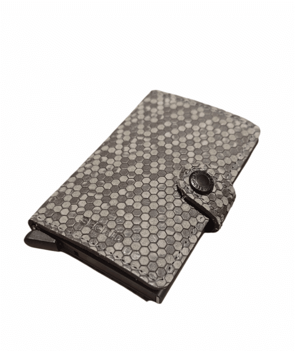 Skimmingsikker Kortholder, Hexagon Grey