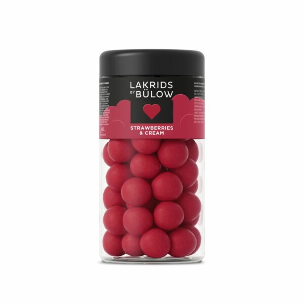 Love Strawberry & Cream Lakris med sjokolade 295 gr