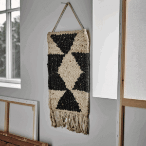 Wall art, HDMurro, Svart / natur Jute