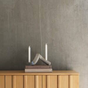 Crooked Candlestick Two Aluminium Grey