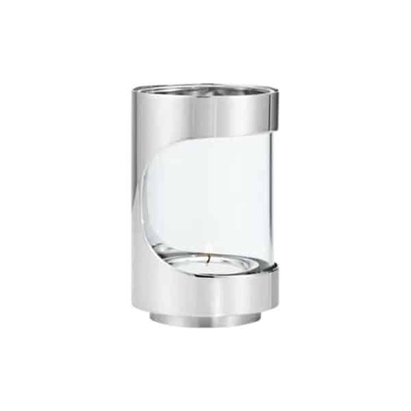 Chrome Contour Telys Lykt 12cm