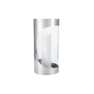 Chrome Contours Telys/Kubbelys Lykt 27,7cm