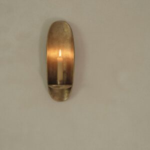 Agapé Wall Candle Holder – Brass