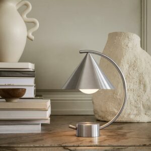 Meridian Lamp Oppladbar Brushed Steel