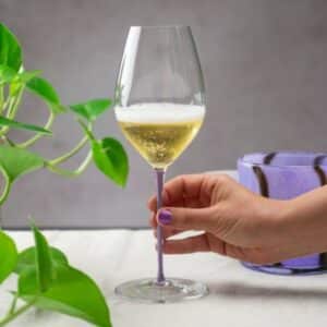 Champagne Wine Violet, Fatto A Mano 1 stk.