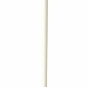 Hvit Lysestake metall 22cm Ihr