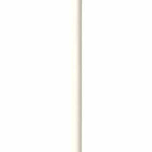 Hvit Lysestake metall 27cm Ihr