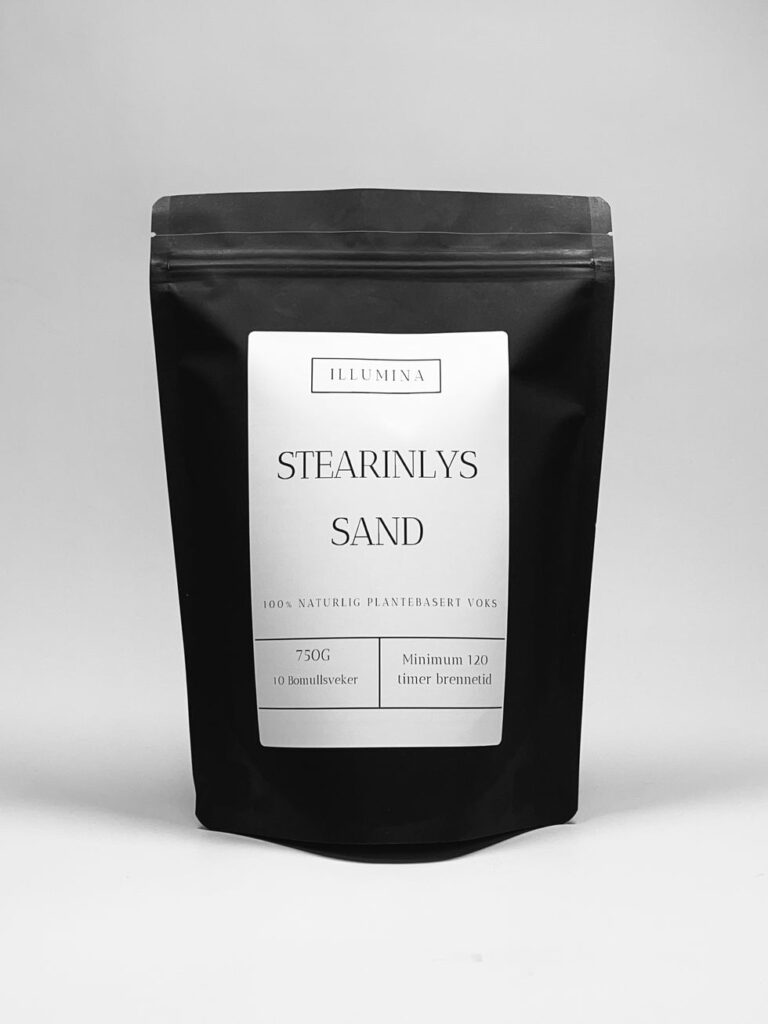 Stearinlys sand 750g + 10 veker