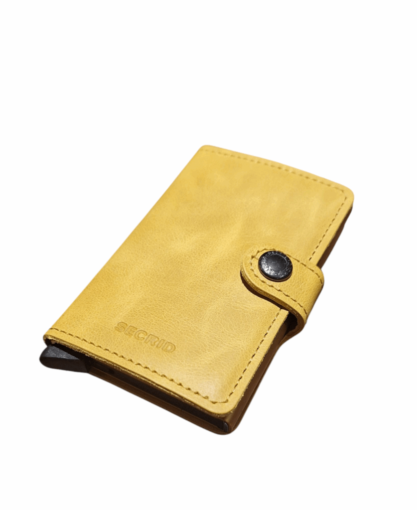 Skimmingsikker Kortholder, Vintage Yellow