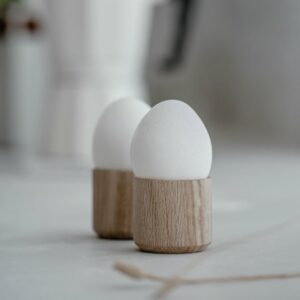Egg Me, eggeglass 2pk, Eik Natur