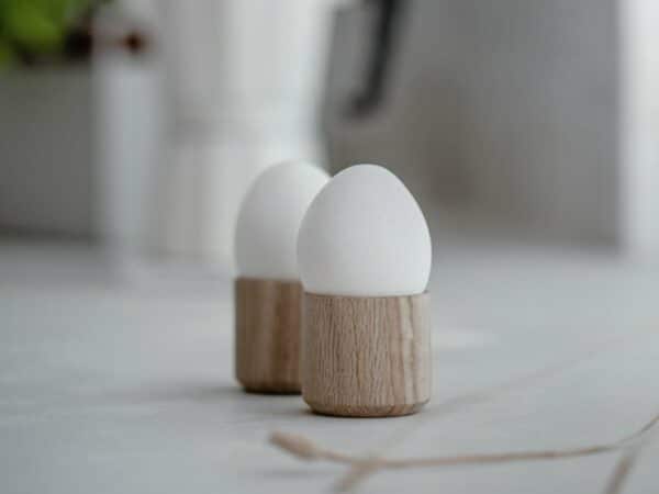Egg Me, eggeglass 2pk, Eik Natur