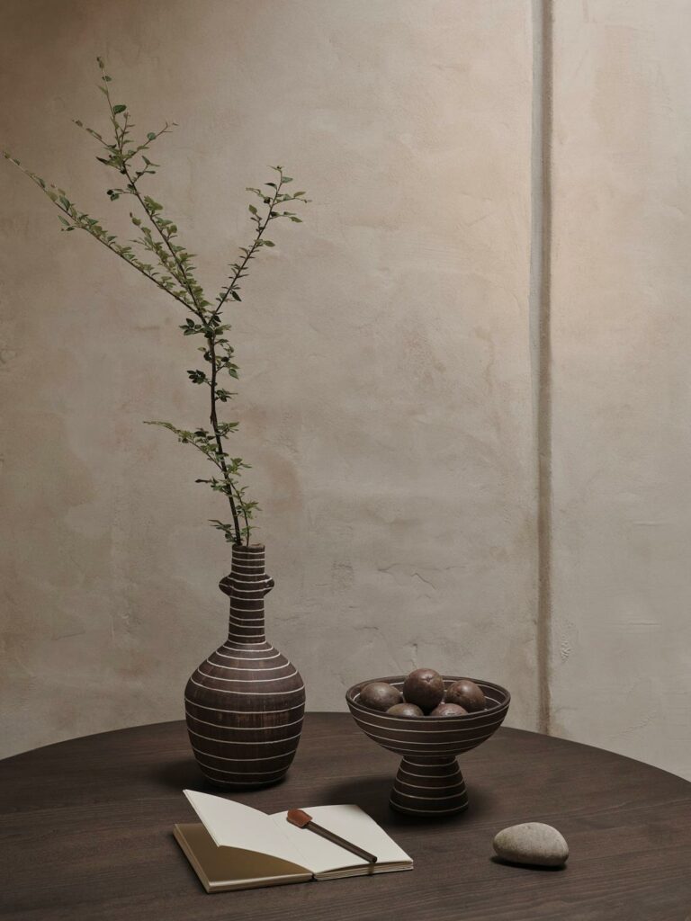 Brura Vase Coffe/white